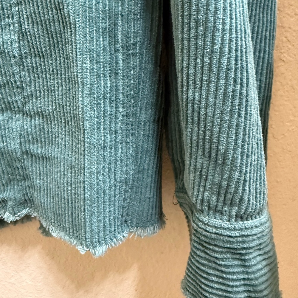 LA MIEL Teal Mint Corduroy Jean Jacket - Picture 8 of 8